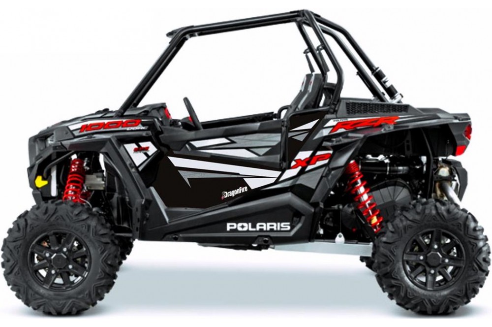 Kit Déco de Portes Noir Perlé DRAGONFIRE pour SSV Polaris RZR 1000 XP