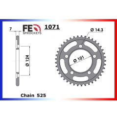 Kit Chaine Moto FE pour KTM Duke 990 (04-11)