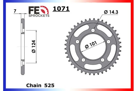 Kit Chaine Moto FE pour KTM Duke 990 (04-11)