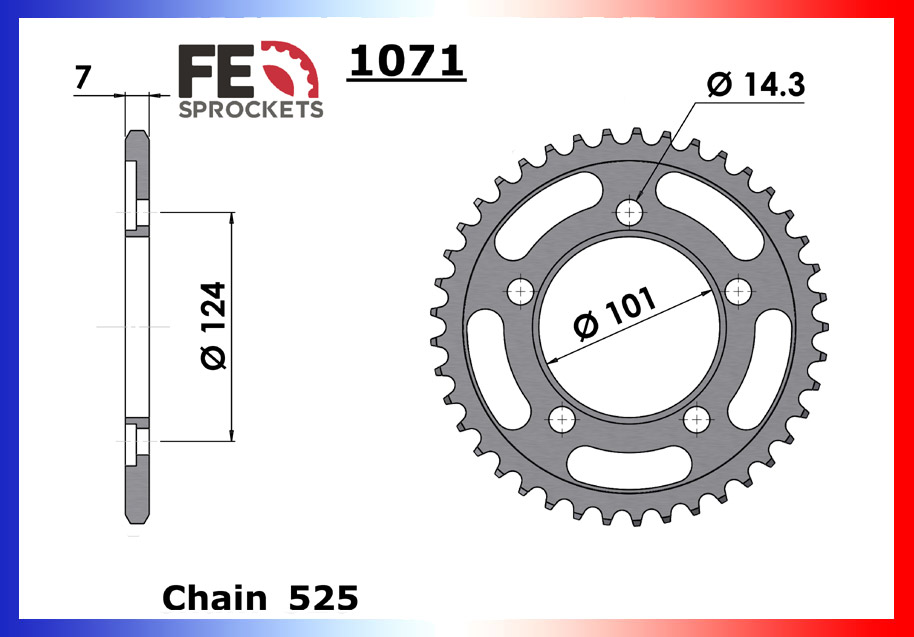 Kit Chaine Moto FE pour KTM Duke 990 (04-11)