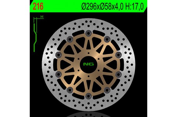 Disque de Frein Avant NG Brake pour Honda CB400 (82-88) 216