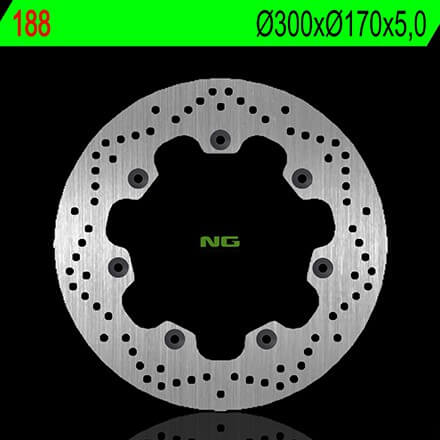 Disque de Frein Moto NG Brake Avant pour Kawasaki EN 450 (86-89) 188