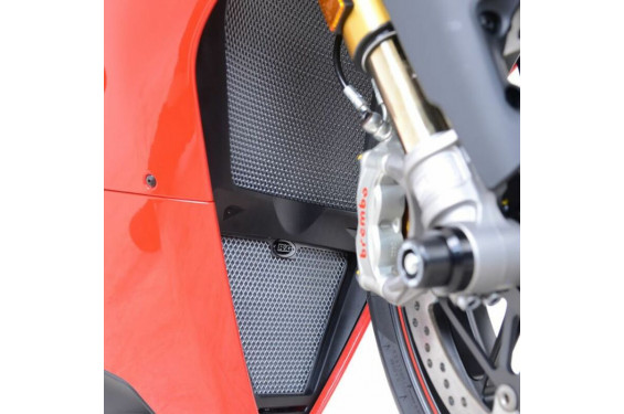 Protection de Radiateur Eau & Huile Alu Rouge R&G pour 1100 Panigale V4 (17-24) - RAD9021RE