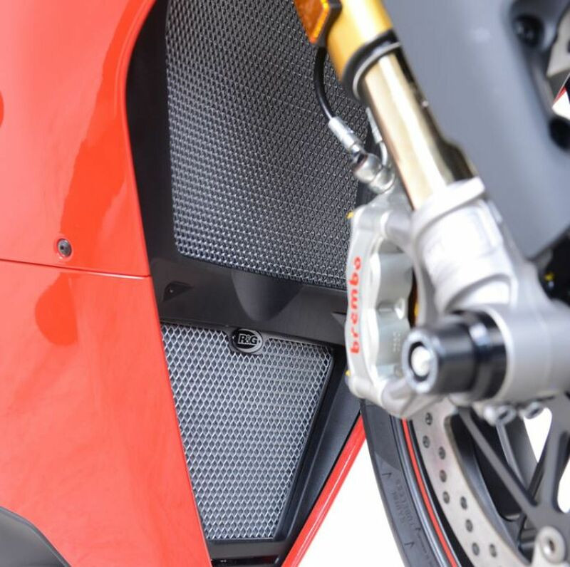 Protection de Radiateur Eau & Huile Alu Rouge R&G pour 1100 Panigale V4 (17-24) - RAD9021RE