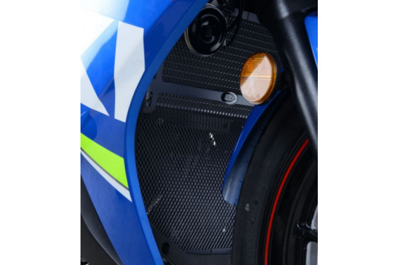 Protection de Radiateur Alu Bleu R&G pour Suzuki GSX-R 250 (17-20) - RAD0223DKBLUE