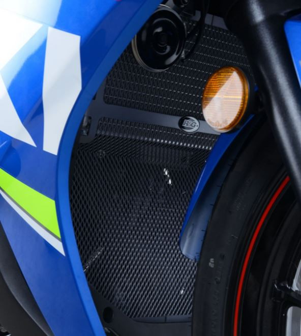 Protection de Radiateur Alu Bleu R&G pour Suzuki GSX-R 250 (17-20) - RAD0223DKBLUE