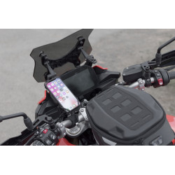 Support Smartphone avec poche Moto Étanche Shad Fixation au Guidon,  dimension écran 6.6 18x9cm