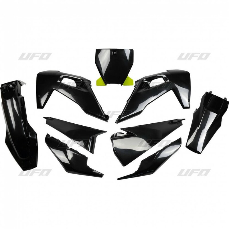 Kit Plastique UFO Noir pour Moto Husqvarna FC250/350/450 (19-22)