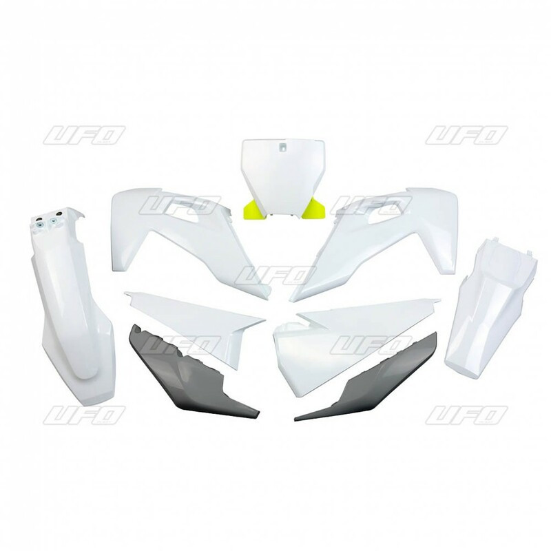 Kit Plastique UFO Blanc pour Moto Husqvarna TC250 (19-22)