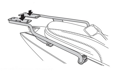 Support Top Case Scooter pour Nerva EXE (2022)