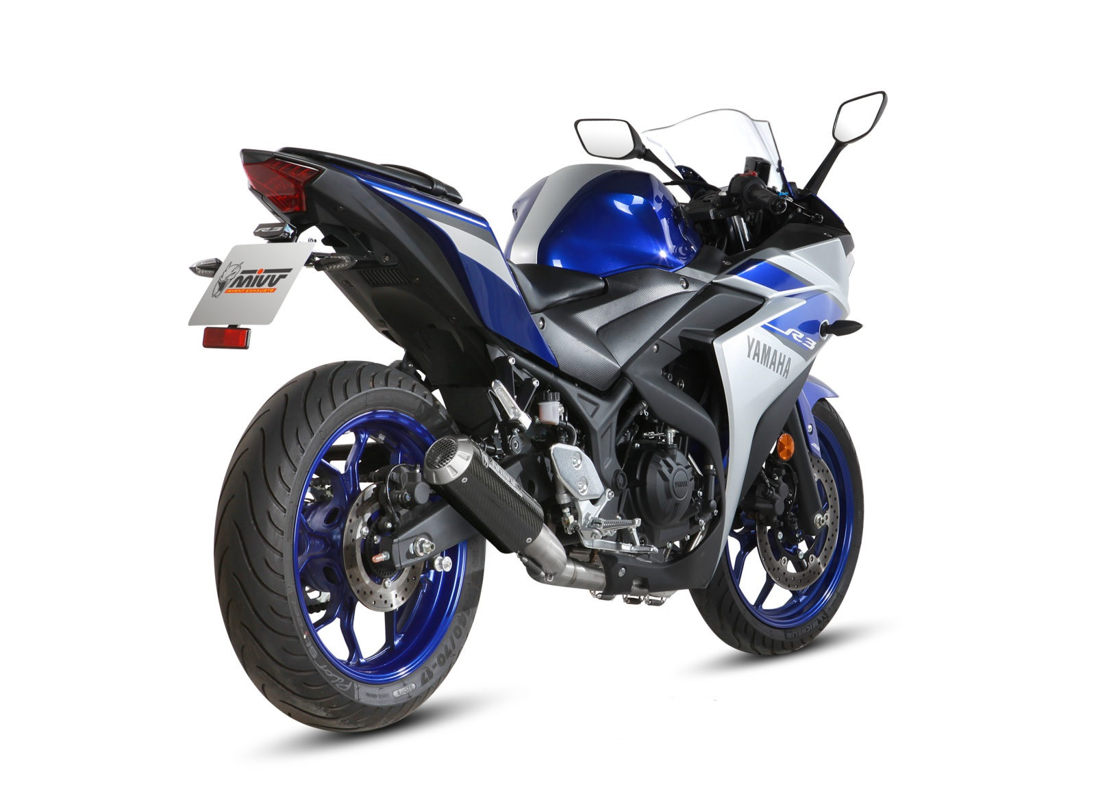 Ligne d'Échappement "Non Homologué" MIVV MK3 pour Yamaha YZF-R3 (15-24)