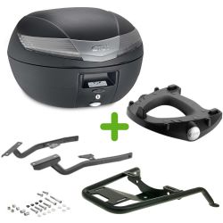 Pack Givi Monokey Top Case + Support pour BMW R 1250 R (19-22) avec porte-paquet origine