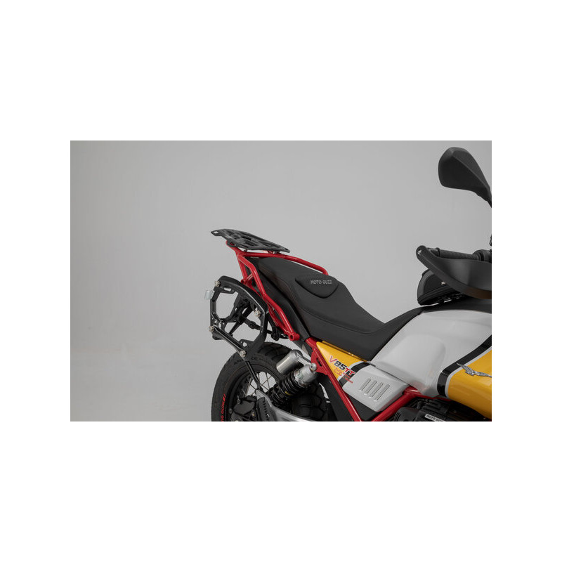 Support GPS pour guidon. Noir. Moto Guzzi V85 TT (19-).