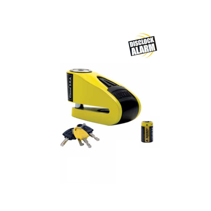 Antivol Auvray Bloque Disque Alarme B-Lock 10 Jaune