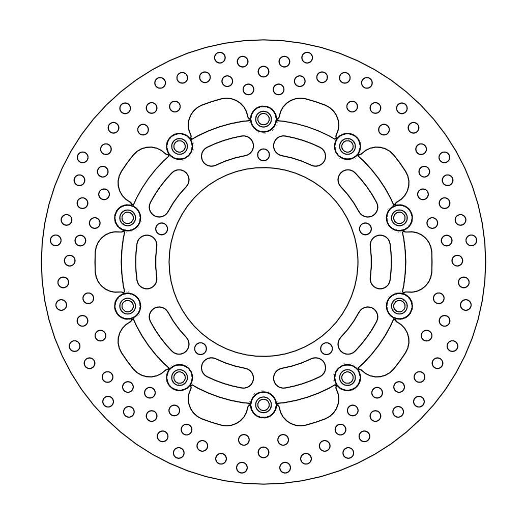 Disque de frein Avant Moto-Master Halo pour FZ8 (10-16) - 112167