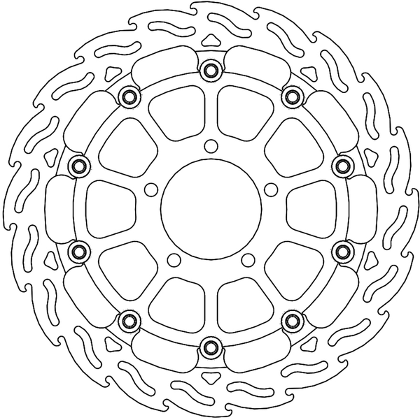Disque de Frein Avant Gauche Moto-Master Flame Racing pour 1198 S (2009) - 113239