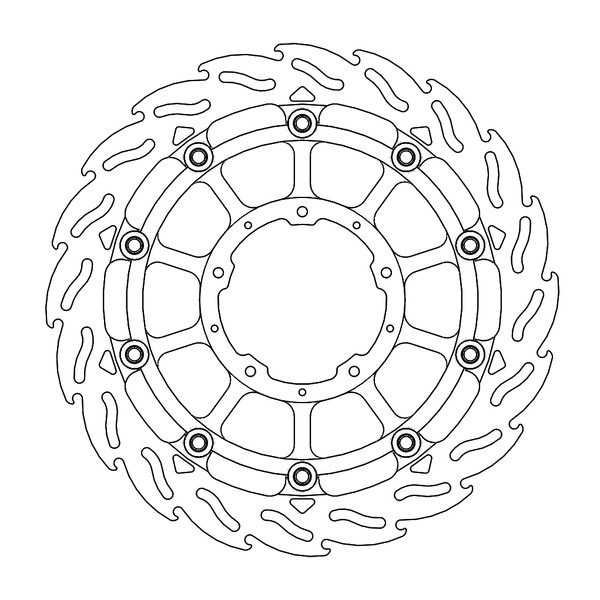 Disque de Frein Avant Droit Moto-Master Flame Racing pour CBR 1000 RR Fireblade (17-19) - 113198