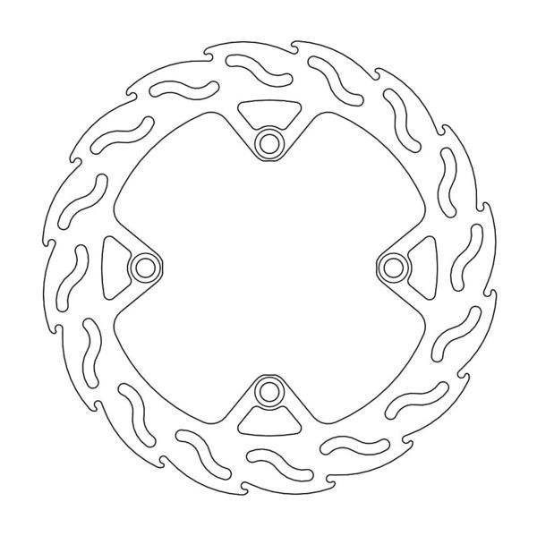 Disque de Frein Arrière Moto-Master Flame Series pour Husqvarna CR 125 (11-13) - 110391