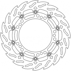 Disque de Frein Avant Gauche Moto-Master Flame Racing pour Z 900 RS (18-23) - 112282