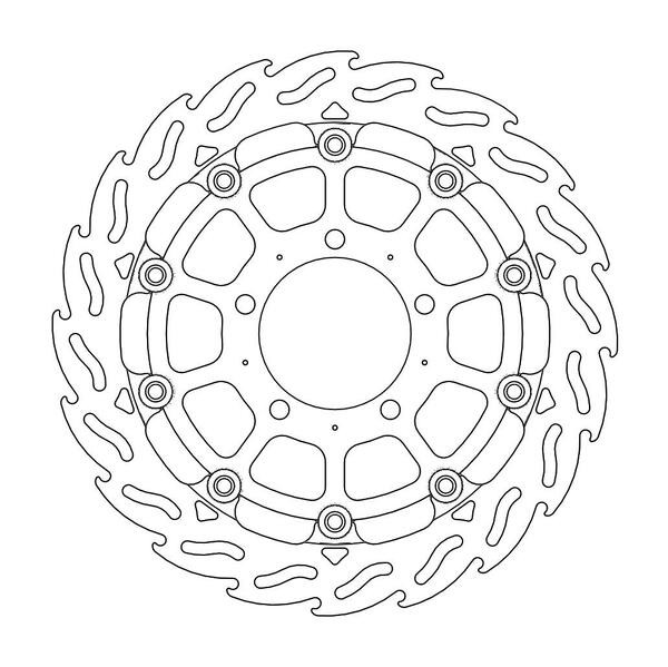 Disque de Frein Avant Gauche Moto-Master Flame Racing pour Z 750 R (11-12) - 112090