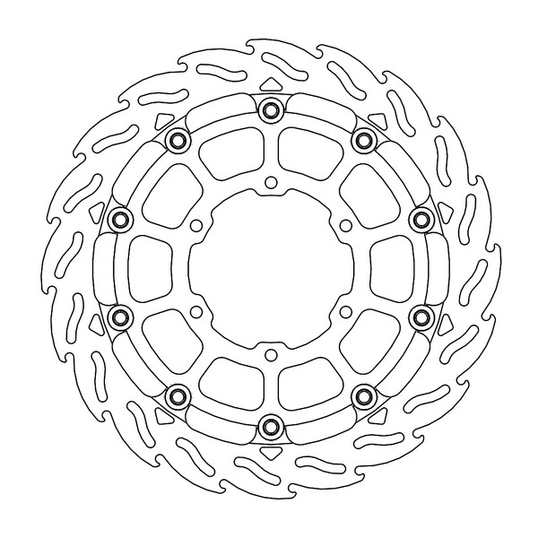 Disque de Frein Avant Droit Moto-Master Flame Racing pour GSX-R 1000 (17-22) - 112289