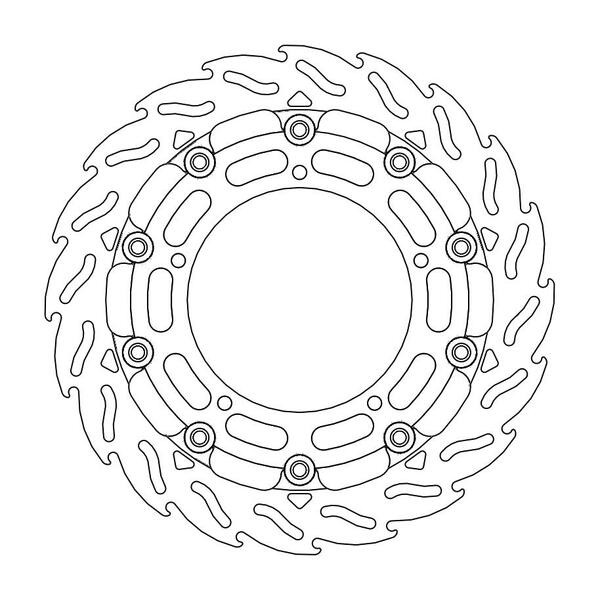 Disque de Frein Avant Droit Moto-Master Flame Racing pour MT-03 660 (05-14) - 112189