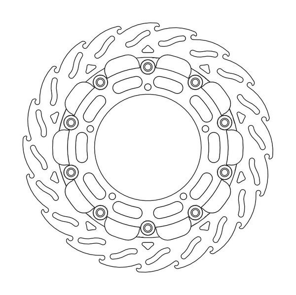 Disque de Frein Avant Gauche Moto-Master Flame Racing pour YZF R1 (07-08) - 112096