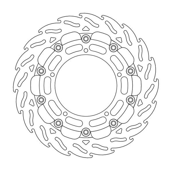 Disque de Frein Avant Droit Moto-Master Flame Racing pour YZF R1 (07-08) - 112097