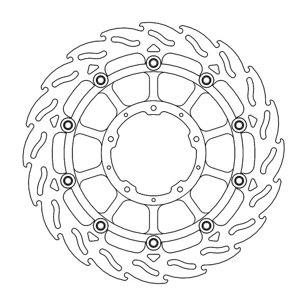 Disque de frein Avant Droit Moto-Master Flame pour CBR 1000 RR Fireblade (17-19) - 113195