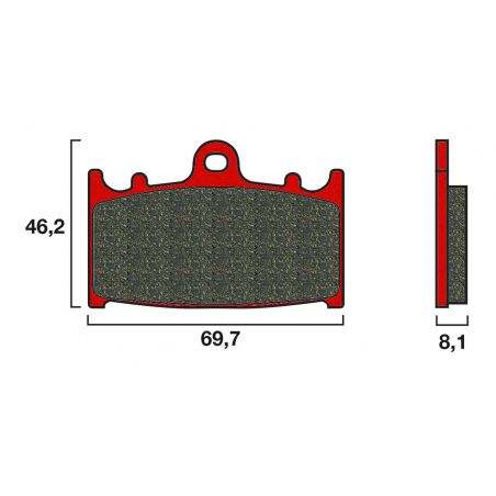 Plaquette De Frein Avant Brembo Ka Sa Synt Ris Route