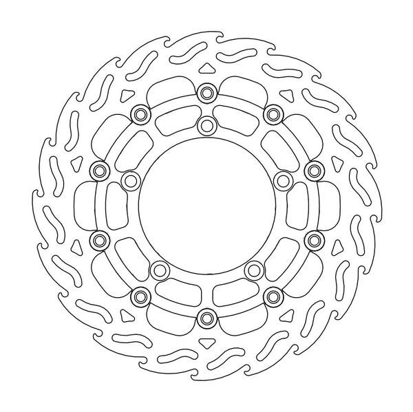 Disque de frein Avant Gauche Moto-Master Flame pour GSX-S 750 (15-22) - 112059