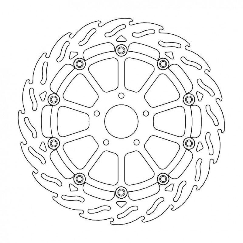 Disque de frein Avant Droit Moto-Master Flame pour Tiger 900 (20-22) - 112328