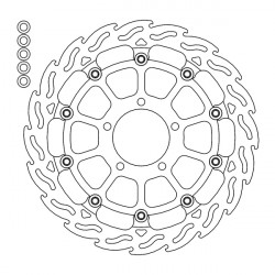 Disque de frein Avant Gauche Moto-Master Flame pour Thruxton 1200 (16-24) - 112270