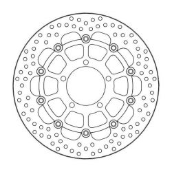 Disque de frein Avant Droit Moto-Master Halo pour 1200 Thruxton (16-24) - 112174