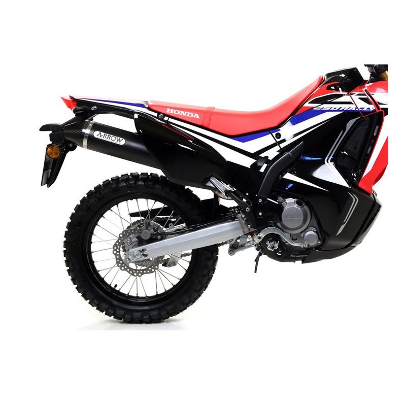 Ligne d'échappement ARROW Thunder embout Carbone pour CRF 250 L - Rally (17-18)