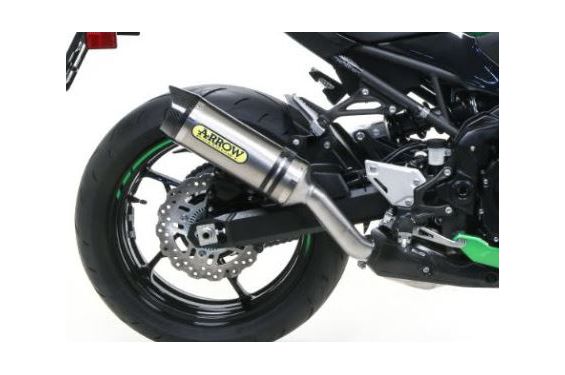 Ligne d'échappement ARROW Thunder Embout Carbone pour Kawasaki Z900 (20-23)