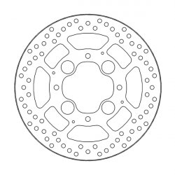 Disque de frein Arrière Moto-Master Halo pour VFR 800 F ABS(02-13) - 110681