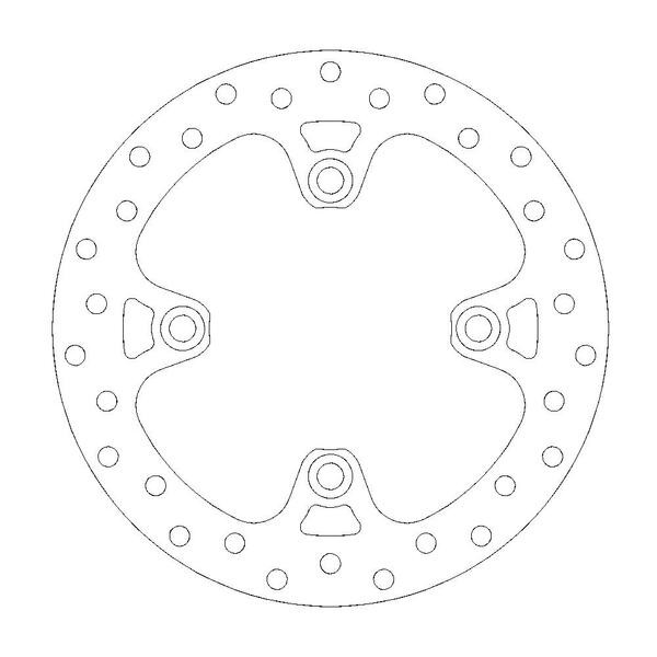 Disque de frein Arrière Moto-Master Halo pour 1000 Africa Twin (16-20) - 110689