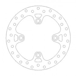 Disque de frein Arrière Moto-Master Halo pour Street Twin 900 (16-20) - 110685