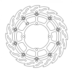 Disque de frein Arrière Moto-Master Flame pour Diavel 1200 (11-19) - 110781