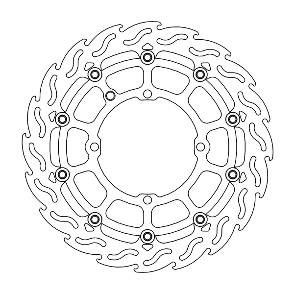 Disque de frein Arrière Moto-Master Flame pour Multistrada 1200 (16-18) - 110781