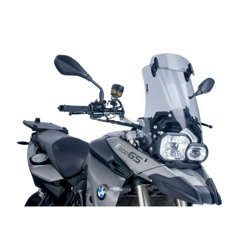 Bulle Puig Touring avec Déflecteur Fumé Clair pour BMW F 650 GS (08-12)