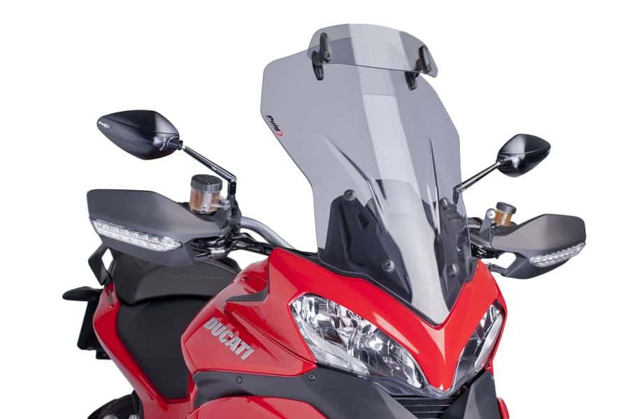 Bulle Puig Touring avec Déflecteur Fumé Clair pour Multistrada 1200 (13-14)