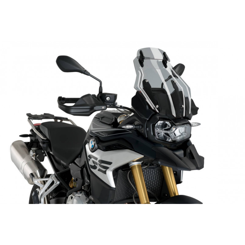 Bulle Puig Touring avec Déflecteur Fumé Clair pour F 850 GS et Adventure (18-23) équipée de la bulle Sport d'origine