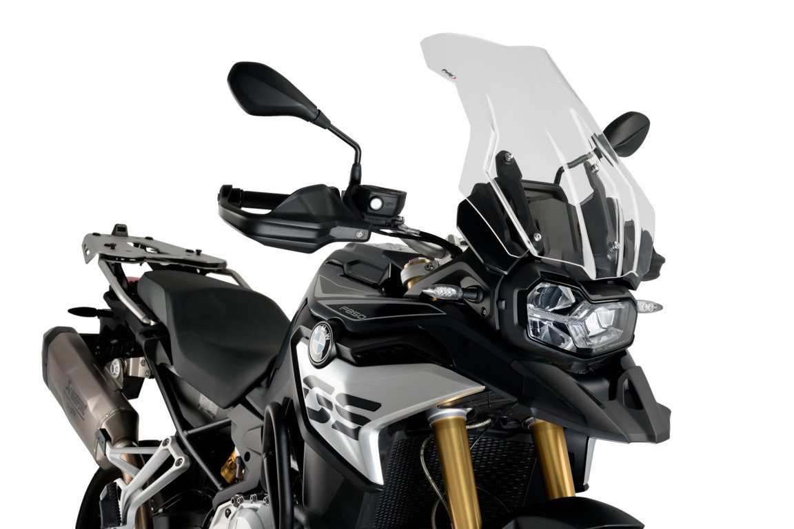 Bulle Puig Touring Plus pour F 850 GS et Adventure (18-23) équipée de la bulle Sport d'origine