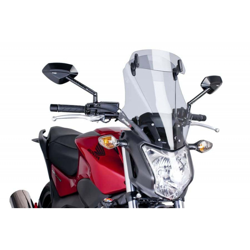 Bulle Puig Touring Plus avec Déflecteur Fumé Clair pour NC 700 S (12-13)