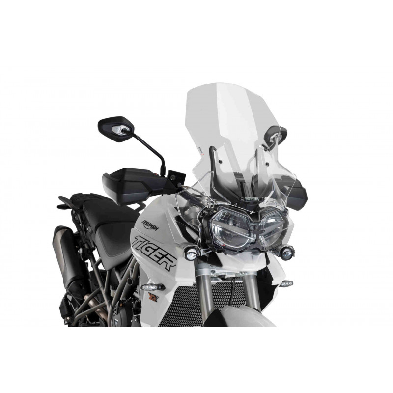 Bulle Puig Touring avec Déflecteur "Clip On" pour Tiger 800 XC et XR (18-19)