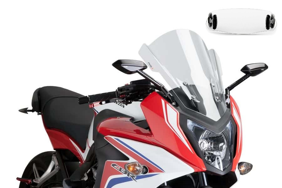 Bulle Puig Touring avec Déflecteur "Clip On" pour CBR 650 F (14-18)