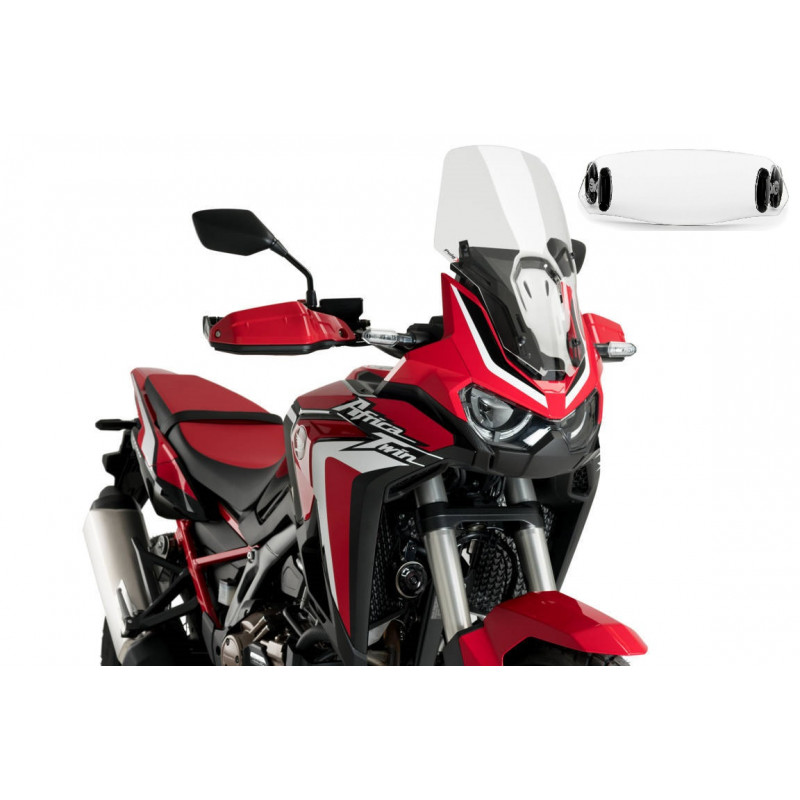 Bulle Puig Touring avec Déflecteur "Clip On" pour 1100 Africa Twin (20-23)