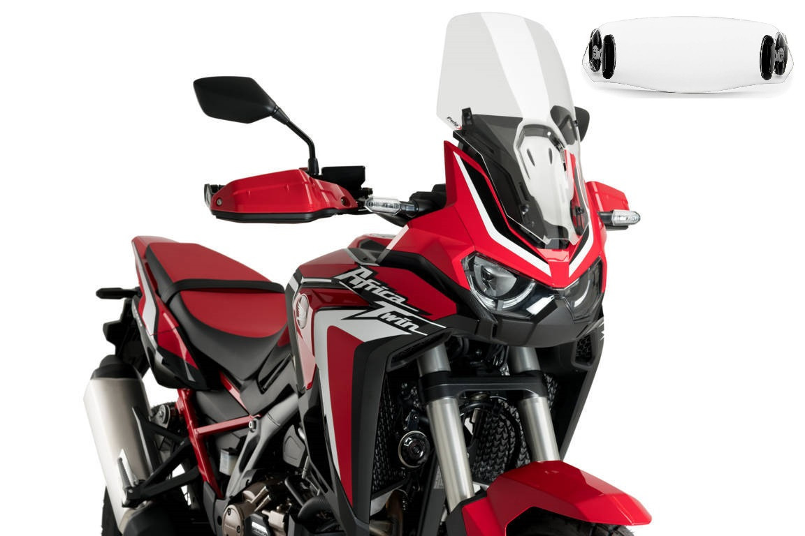 Bulle Puig Touring avec Déflecteur "Clip On" pour 1100 Africa Twin (20-23)